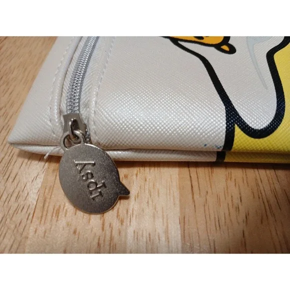 Ipsy Gudetama Sanrio Lazy Egg Meh Cosmetic Glam Bag Zippered Pouch Makeup Pencil - Picture 3 of 7